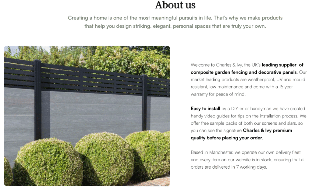 An About Us page is an essential page for your Shopify store