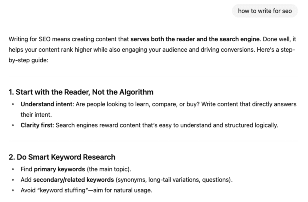 example of LLMs presenting information