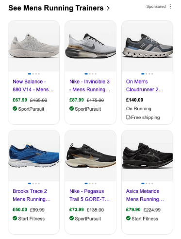 example of a bing shopping ad