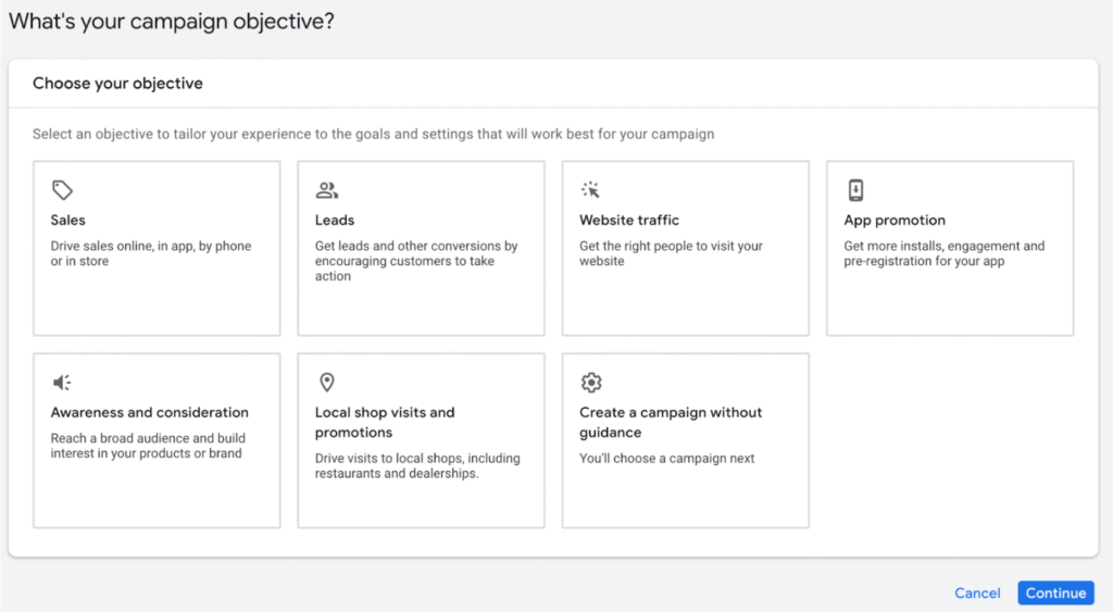 goals for google ads - Paramount Digital